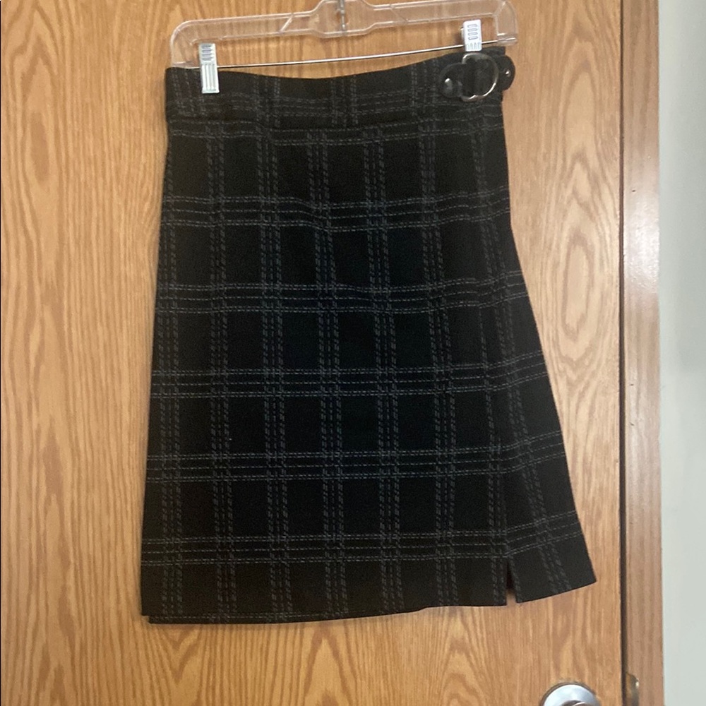 George Black and Green Wrap Pencil Skirt